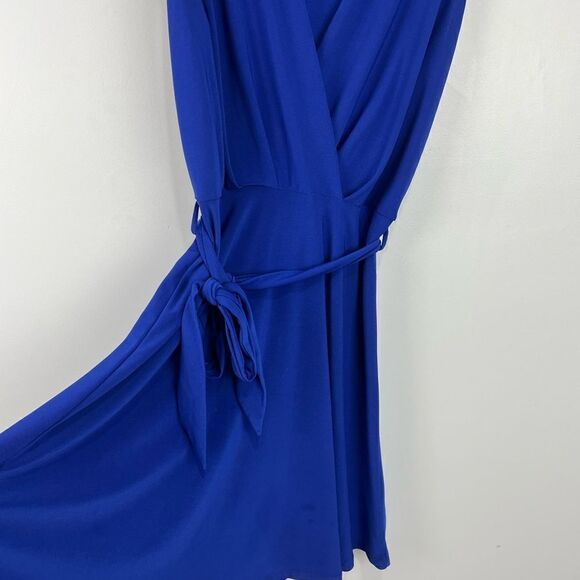 Rolla Coster Bright Cobalt Blue Sleeveless Tie Waist Dress S - Picture 3 of 6
